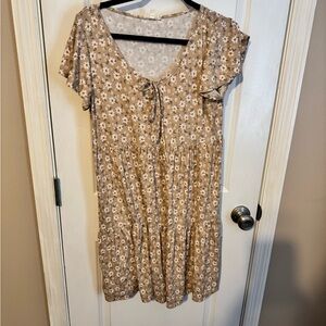 Floral Tan Women's Top